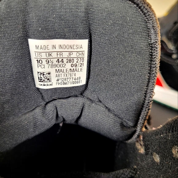 Men’s Adidas Top Ten Hi Miami Patent Leather (Red/Blk/Grn) Sneakers Size 10 - Picture 2 of 7